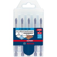 Bosch Broca para tejas HardCeramic HEX-9 EXPERT, Ø 5mm, Taladro 