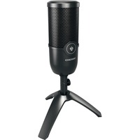 CHERRY UM 3.0 Negro Micrófono de superficie para mesa negro, Micrófono de superficie para mesa, 24 bit, 96 kHz, 120 dB, Cardioide, Alámbrico