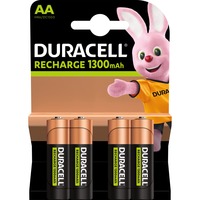 Duracell 4 LR06 1300mAh Batería recargable Níquel-metal hidruro (NiMH) Batería recargable, Níquel-metal hidruro (NiMH), 1,2 V, 4 pieza(s), 1300 mAh, Multicolor