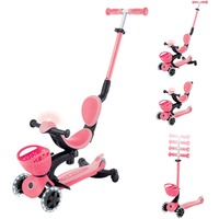 GLOBBER Go-Up Baby Lights 360, Vespa rosa neón