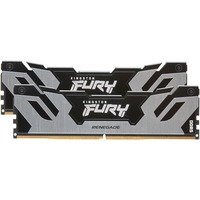 Kingston FURY FURY 64GB 6400MT/s DDR5 CL32 DIMM (Kits de 2) Renegade Silver XMP, Memoria RAM negro, 64 GB, 2 x 32 GB, DDR5, 288-pin DIMM
