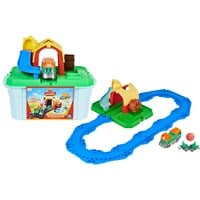 Spin Master Mighty Express Set de juego estación de la granja con Farm-Frieda, Vehículo de juguete 