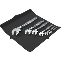 Wera Juego de llaves planas autoajustables 6004 Joker 6, 6 piezas, Llave de tuercas plateado