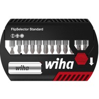 Wiha Juego de puntas FlipSelector Standard, 13 piezas, Conjuntos de bits negro/Rojo