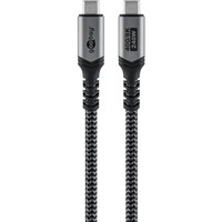 goobay Cable USB4 Gen 3x2, conector USB-C > conector USB-C, 40Gbit/s negro/Gris