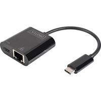 Digitus Adaptador Ethernet Gigabit USB Tipo-C negro