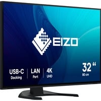 EIZO FlexScan EV3240X-BK pantalla para PC 80 cm (31.5") 3840 x 2160 Pixeles 4K Ultra HD LCD Negro, Monitor LED negro, 80 cm (31.5"), 3840 x 2160 Pixeles, 4K Ultra HD, LCD, 5 ms, Negro