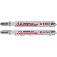 Bosch T128BHM Hoja de sierra de vaivén Carburo 2 pieza(s) Hoja de sierra de vaivén, Laminado, Cartón yeso, Cloruro de polivinilo (PVC), Carburo, Acero inoxidable, 1,8 mm, 1,5 cm