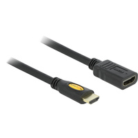 DeLOCK 3m HDMI cable HDMI HDMI tipo A (Estándar) Negro, Cable alargador negro, 3 m, HDMI tipo A (Estándar), HDMI tipo A (Estándar), 3D, Negro