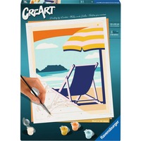 Ravensburger CreArt - Relajarse en la playa, Pintura 