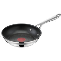 Tefal Sartén by Jamie Oliver Cook Smart, Pan acero fino/Negro