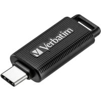 Verbatim Store 'n' Go unidad flash USB 64 GB USB Tipo C 3.2 Gen 1 (3.1 Gen 1) Negro, Lápiz USB negro/Gris, 64 GB, USB Tipo C, 3.2 Gen 1 (3.1 Gen 1), Deslizar, 4 g, Negro
