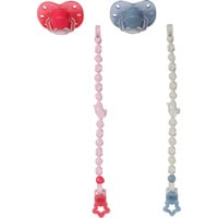 ZAPF Creation BABY born Dummy with Clip 2 assorted, Accesorios para muñecas BABY born Dummy with Clip 2 assorted, Chupete con cadena de sujeción para muñecas, 3 año(s)