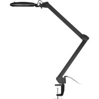 goobay Lámpara lupa LED con pinza 10W, Luz de LED negro