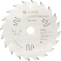 Bosch 2 608 642 385 no categorizado, Hoja de sierra Madera, 16,5 cm, 2 cm, 1,3 mm, 1,8 mm, ATB (Biselado alterno)