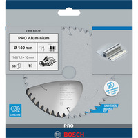 Bosch 2 608 837 761 hoja de sierra circular 14 cm 1 pieza(s) Aluminio, 14 cm, 1 cm, 1,1 mm, 11000 RPM, 1,6 mm