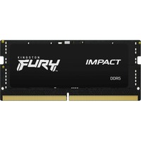Kingston FURY FURY 16 GB 5600 MT/s DDR5 CL40 SODIMM Impact PnP, Memoria RAM negro, 16 GB, 1 x 16 GB, DDR5, 262-pin SO-DIMM