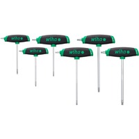 Wiha Juego de llaves de pasador hexagonales, con mango transversal ComfortGrip, Destornillador negro/Rojo