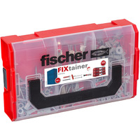 fischer FixTainer - DuoLine + tornillo, Pasador gris claro/Rojo