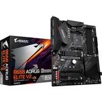 GIGABYTE B550 AORUS ELITE V2 Placa base - Procesadores AMD Ryzen 5000, VRM de 12+2 fases, hasta 4733 MHz DDR4, 1xPCIe 4.0 + 1xPCIe 3.0 M.2, LAN 2.5GbE, USB 3.2 Gen 2 gris oscuro, VRM de 12+2 fases, hasta 4733 MHz DDR4, 1xPCIe 4.0 + 1xPCIe 3.0 M.2, LAN 2.5GbE, USB 3.2 Gen 2, AMD, Zócalo AM4, AMD Ryzen 3000 Series, AMD Ryzen 4000 Series, AMD Ryzen 5000 Series, Zócalo AM4, DDR4-SDRAM, 128 GB