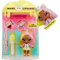 MGA Entertainment Yummiland Lip Gloss Doll Series 2- Cotton Candy (Nia Candy Fluff), Muñecos Minifigura, Femenino, 4 año(s), 100 mm, Multicolor