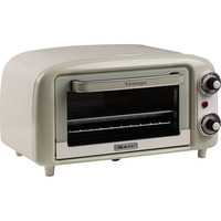 Ariete 3919/03 10 L 800 W Beige Parrilla, Mini horno blanco/Verde claro, 10 L, Beige, Independiente, Giratorio, 90 - 230 °C, Mecánico