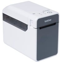 Brother TD-2135N impresora de etiquetas Térmica directa 300 x 300 DPI 152,4 mm/s Inalámbrico y alámbrico Ethernet blanco/Gris, Térmica directa, 300 x 300 DPI, 152,4 mm/s, Inalámbrico y alámbrico, Gris, Blanco