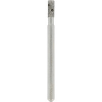 Dremel Broca de vidrio de diamante Ø 3,2 mm, Taladro plateado