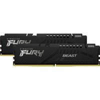 Kingston FURY FURY Beast 32GB 5600MT/s DDR5 CL40 DIMM (Kit de 2) Black, Memoria RAM negro, 32 GB, 2 x 16 GB, DDR5, 288-pin DIMM, Negro