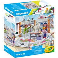 PLAYMOBIL Color Salón de perros, Juegos de construcción 