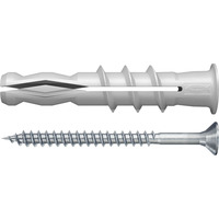 fischer Taco para hormigón celular FFA 10 S, Pasador gris claro