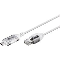 goobay Cable adaptador Ethernet USB-C 3.2 Gen2 > RJ-45, Slim blanco