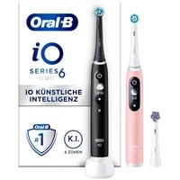Braun iO Duo Adulto Cepillo dental vibratorio Negro, Rosa, Cepillo de dientes eléctrico negro/Rosa, Adulto, Cepillo dental vibratorio, Cuidados diarios, Cuidado de las encías, Pulso, Sensible, Blanqueador, Negro, Rosa, 2 min, Negro, Rosa