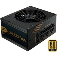FSP DAGGER PRO 850W Unidad de fuente de alimentación SFX SFX3.3 Negro, Fuente de alimentación de PC 850 W, 100 - 240 V, 50/60 Hz, 12-6 A, Activo, 120 W
