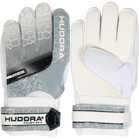 HUDORA Guantes de portero para niños, gris, Talla M gris/blanco