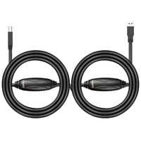Lindy 43098 cable USB USB 3.2 Gen 1 (3.1 Gen 1) 10 m USB A USB B Negro negro, 10 m, USB A, USB B, USB 3.2 Gen 1 (3.1 Gen 1), 5 Gbit/s, Negro