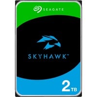 Seagate SkyHawk disco duro interno 2 TB 256 MB 3.5" Serial ATA III, Unidad de disco duro 2 TB, 256 MB, 3.5", Serial ATA III