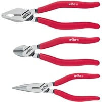 Wiha Juego de alicates Classic, 3 piezas, Set de pinzas rojo