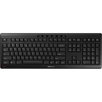 CHERRY Stream Wireless teclado Universal RF inalámbrica + USB QWERTY Internacional de EE.UU. Negro negro, Completo (100%), Inalámbrico y alámbrico, RF inalámbrica + USB, QWERTY, Negro