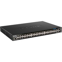 D-Link DGS-1520-52MP Gestionado L3 Gigabit Ethernet (10/100/1000) Energía sobre Ethernet (PoE) 1U Negro, Interruptor/Conmutador Gestionado, L3, Gigabit Ethernet (10/100/1000), Energía sobre Ethernet (PoE), Montaje en rack, 1U