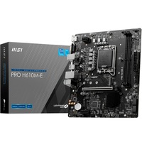 MSI PRO H610M-E placa base Intel H610 LGA 1700 micro ATX Intel, LGA 1700, Intel® Celeron®, Intel® Core™ i3, Intel® Core™ i5, Intel® Core™ i7, Intel® Core™ i9,..., LGA 1700, DDR5-SDRAM, 96 GB