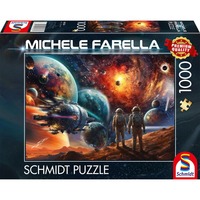 Schmidt Spiele Michele Farella: Esplendor cósmico de colores - Viaje al espacio, Puzzle 