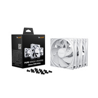 be quiet! Pure Wings 3 120 mm PWM Reverse Triple Pack White Carcasa del ordenador Ventilador 12 cm Blanco 3 pieza(s) blanco, Ventilador, 12 cm, 1500 RPM, 80 m³/h, Blanco