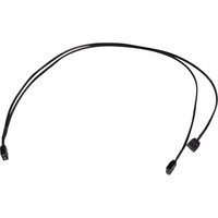 Alphacool Divisor en Y aRGB 3 pines a 2x 3 pines, 60 cm, Cable Y negro