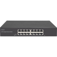 Digitus 16 puertos Gigabit, Interruptor/Conmutador 