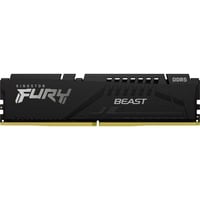 Kingston FURY FURY Beast 16GB 5600MT/s DDR5 CL36 DIMM Black, Memoria RAM negro, 16 GB, 1 x 16 GB, DDR5, 288-pin DIMM