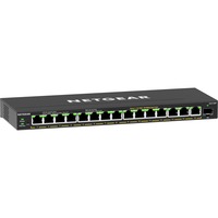 Netgear GS316EP Gestionado Gigabit Ethernet (10/100/1000) Energía sobre Ethernet (PoE) Negro, Interruptor/Conmutador negro, Gestionado, Gigabit Ethernet (10/100/1000), Bidireccional completo (Full duplex), Energía sobre Ethernet (PoE)