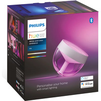 Philips Hue Lámpara de mesa White & Color Ambiance Iris Edición Especial, Luz de LED blanco