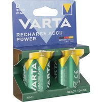 VARTA Batería recargable Power HR20, D (Mono), 3.000 mAh 
