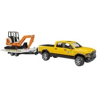 bruder RAM Rental Service con mini excavadora, Automóvil de construcción 